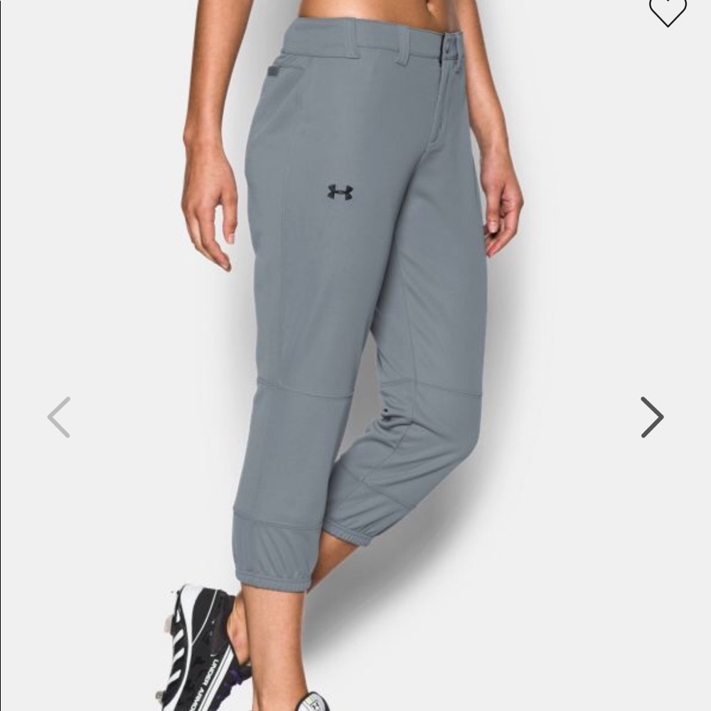 Under Armour Women’s Baseball Pants Gray Xs Fitted